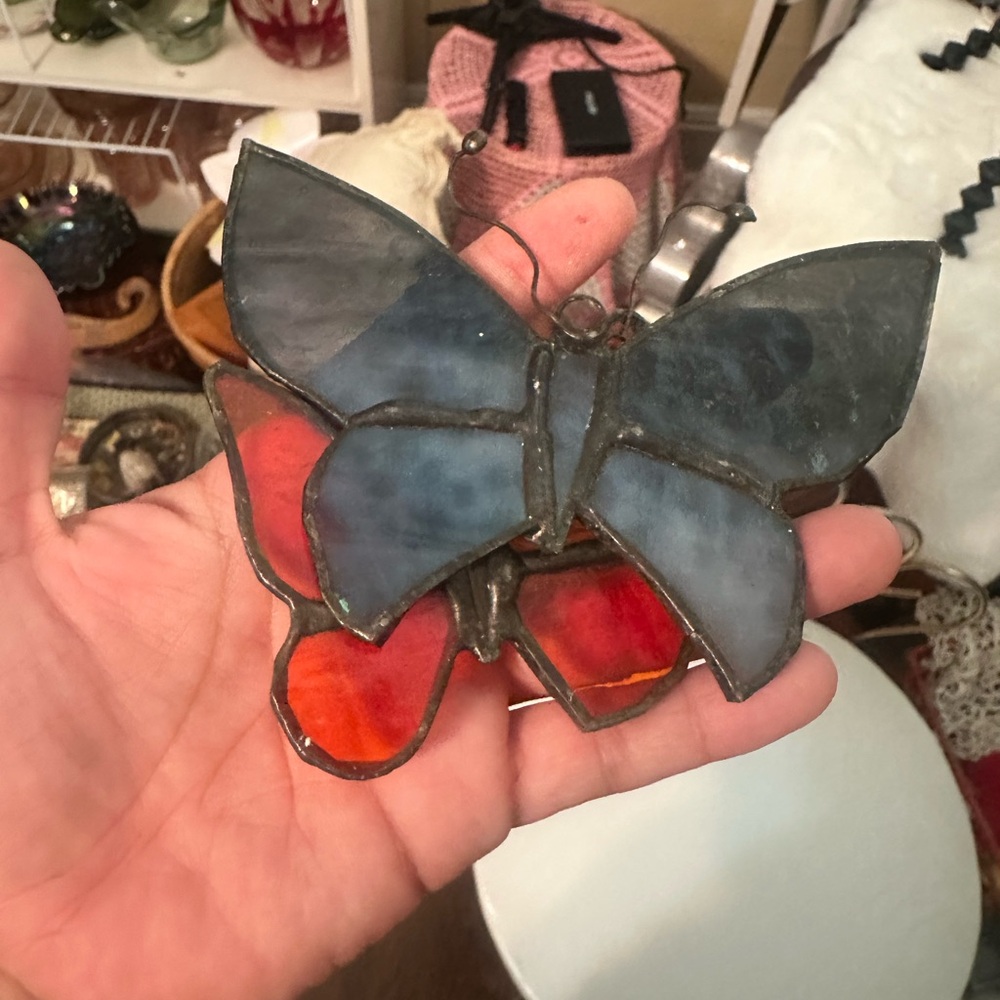 Stained Glass Butterfly Suncatcher
